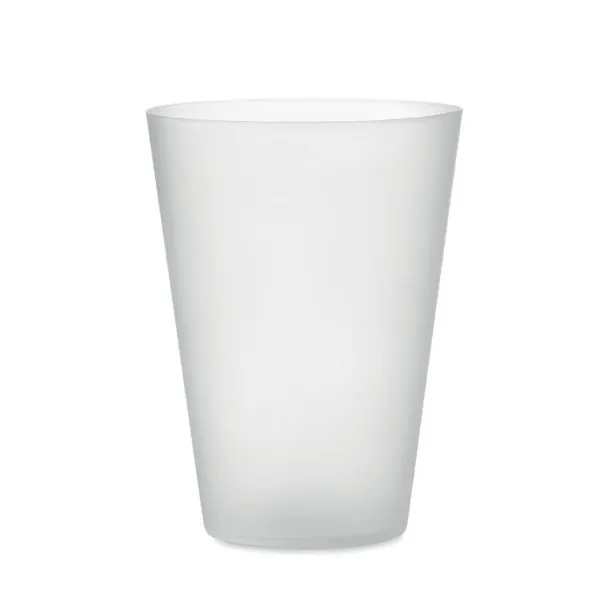 FESTA LARGE Frosted PP cup 300ml Transparent white