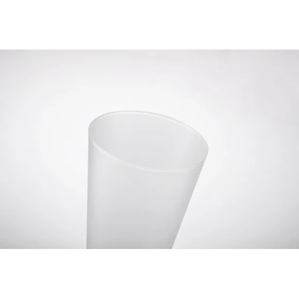 FESTA LARGE Frosted PP cup 300ml Transparent white