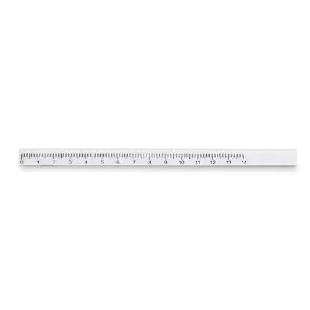 MADEROS Carpenters pencil with ruler White