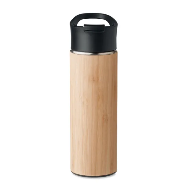 NANDA Double wall bamboo flask 450ml Wood