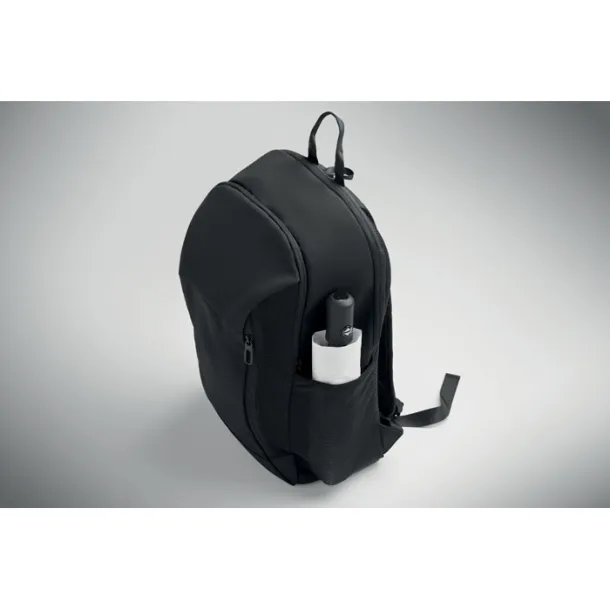KOROVIN 15" soft PU laptop backpack Black