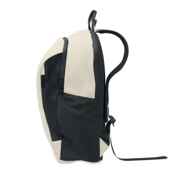 KOROVIN 15" soft PU laptop backpack Off White