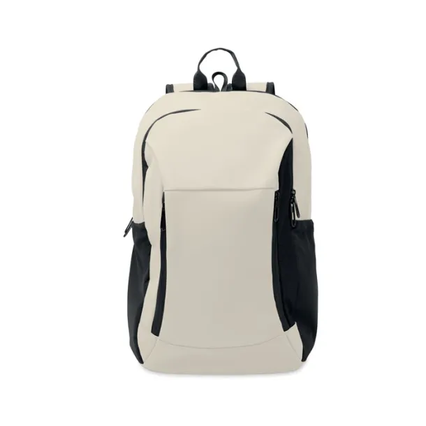 KOROVIN 15" soft PU laptop backpack Off White