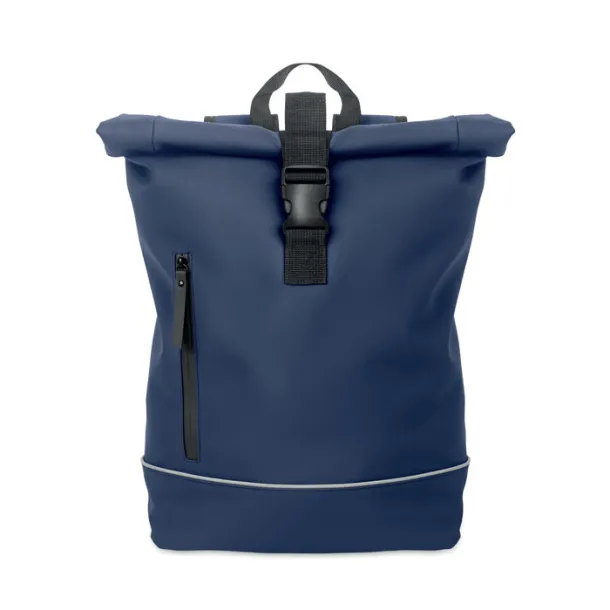 LAPTOSA Laptop 15" roll top PU backpack Blue