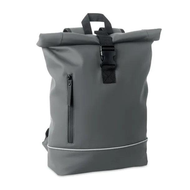 LAPTOSA Laptop 15" roll top PU backpack Stone Grey