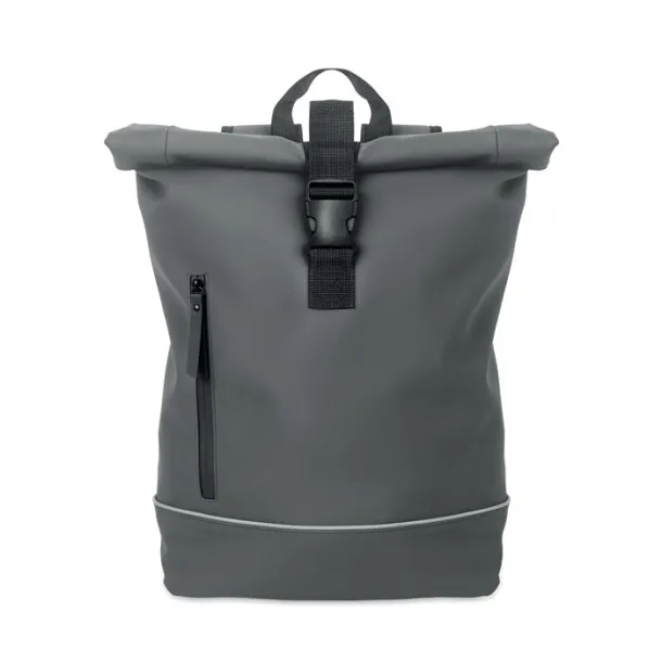 LAPTOSA Laptop 15" roll top PU backpack Stone Grey