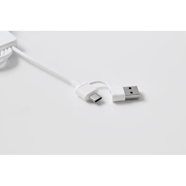ICAB 2 u 1 kabel za punjenje tip-C Bijela