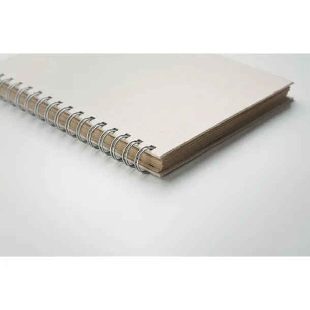 GRASS BOOK A5 grass notebook 80 lined Beige