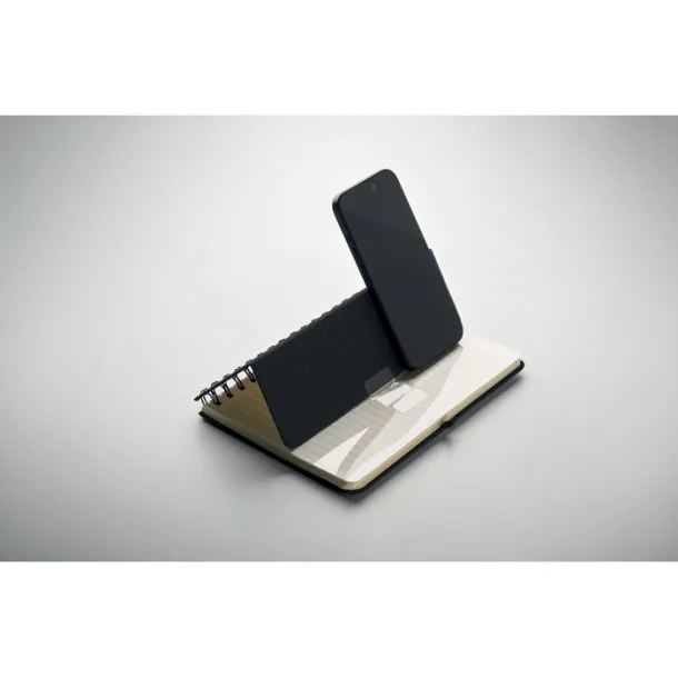 STRATA notes sa držačem za telefon, A5 Crna