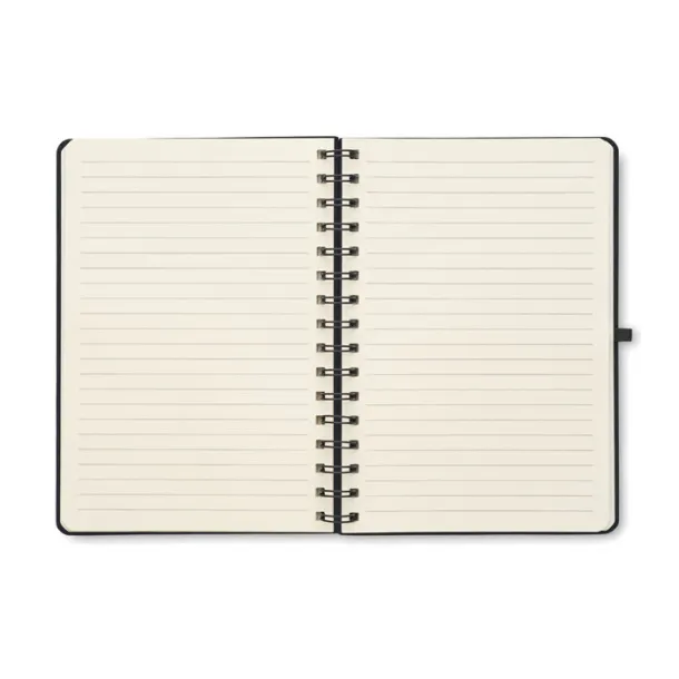 STRATA A5 notebook with phone holder Black