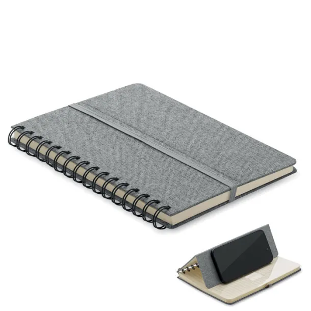 STRATA notes sa držačem za telefon, A5 Siva