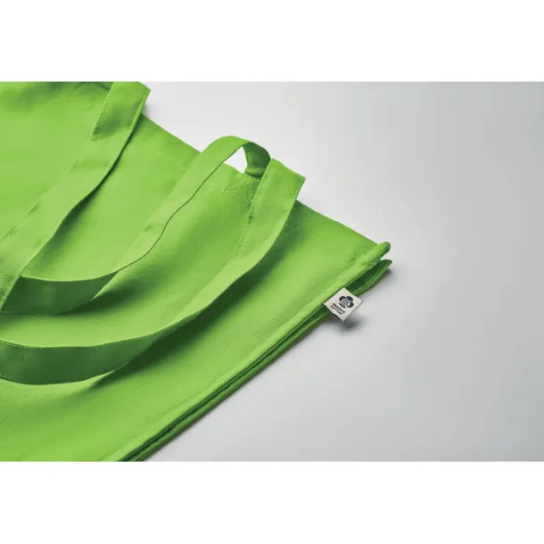 BENTE COLOUR Organic cotton shopping bag Lime
