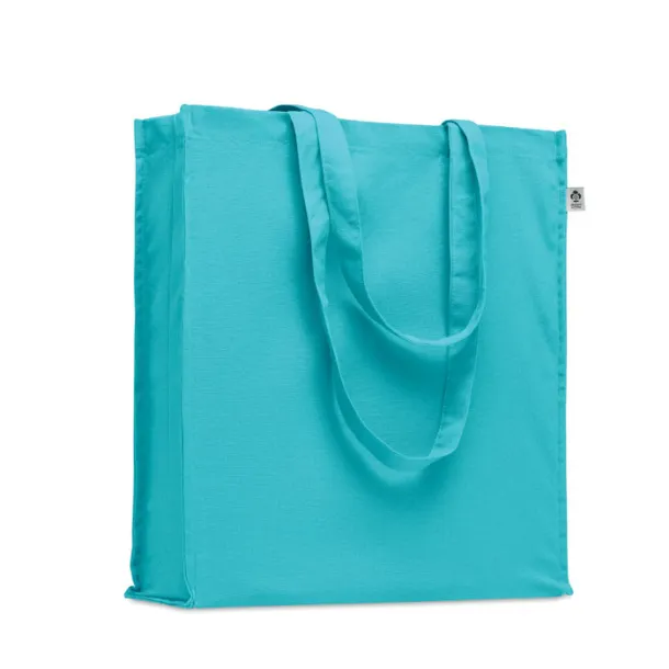 BENTE COLOUR Organic cotton shopping bag Turquoise