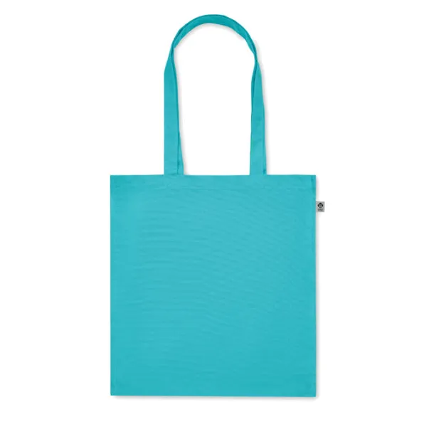 BENTE COLOUR Organic cotton shopping bag Turquoise