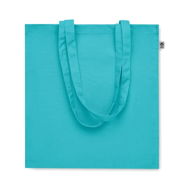 BENTE COLOUR Organic cotton shopping bag Turquoise