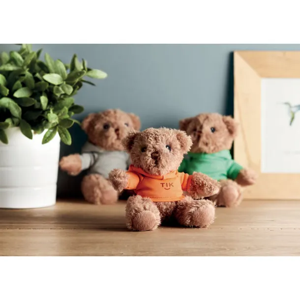 JOHNNY Teddy bear plus with t-shirt Orange