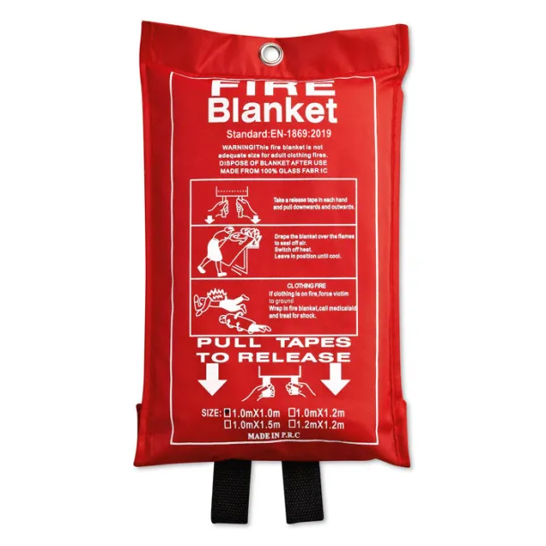 BLAKE Fire blanket in a pouch Red