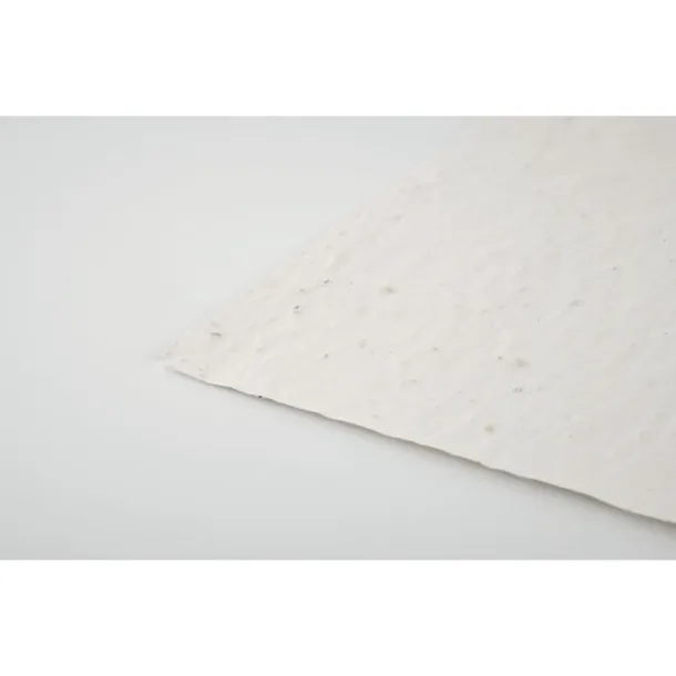 ASIDE A5 wildflower seed paper sheet White