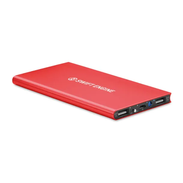 POWERFLAT8 prijenosna baterija, 8 000 mAh Crvena