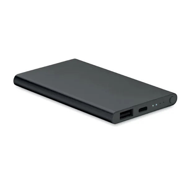 POWERFLAT C Prijenosna baterija tipa C, 4 000 mAh Crna