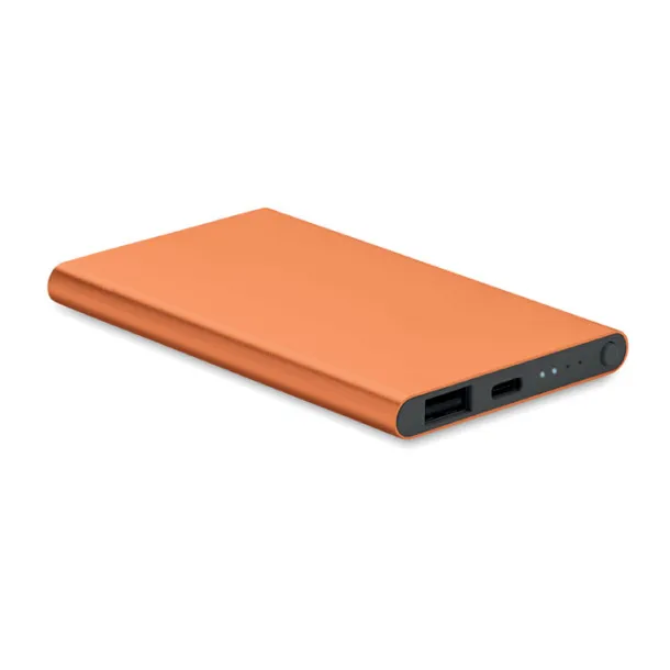 POWERFLAT C Prijenosna baterija tipa C, 4 000 mAh Narančasta