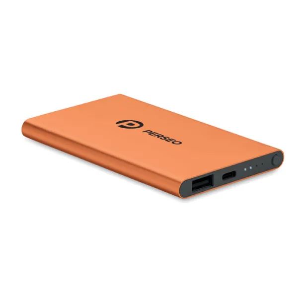 POWERFLAT C 4000 mAh Power Bank Type C Orange
