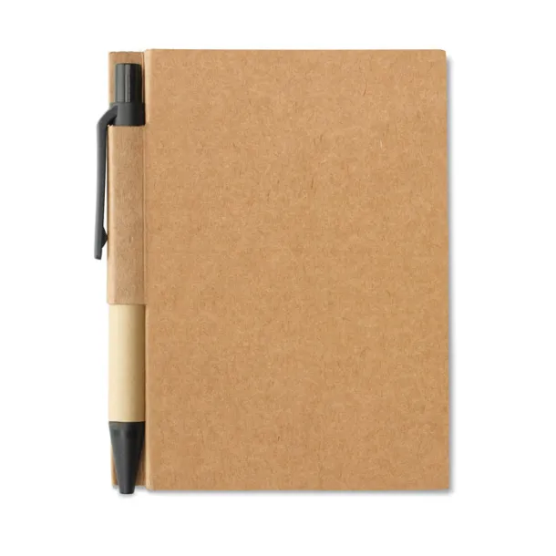CARTOPAD Memo note w/ mini recycled pen Black
