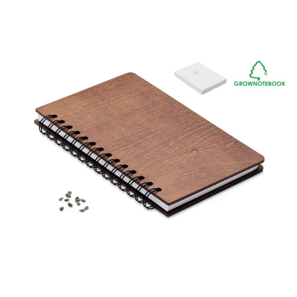 SAVAGE GROWBOOK™ od brezinog drva, A5 Smeđa