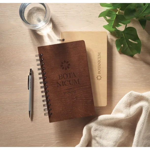 SAVAGE GROWBOOK™ od brezinog drva, A5 Smeđa