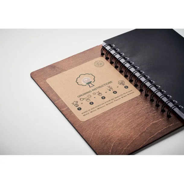 SAVAGE GROWBOOK™ od brezinog drva, A5 Smeđa