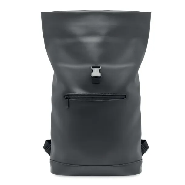 BAI ROLL Laptop PU Rolltop backpack Black