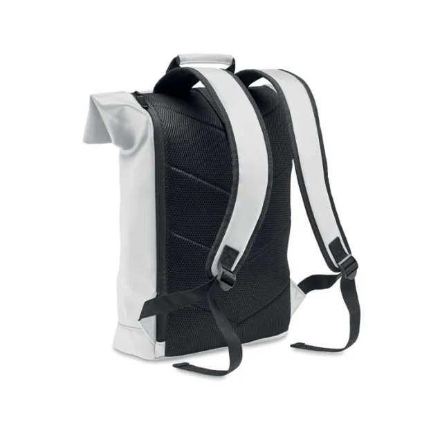 BAI ROLL Laptop PU Rolltop ruksak, 15" Bijela