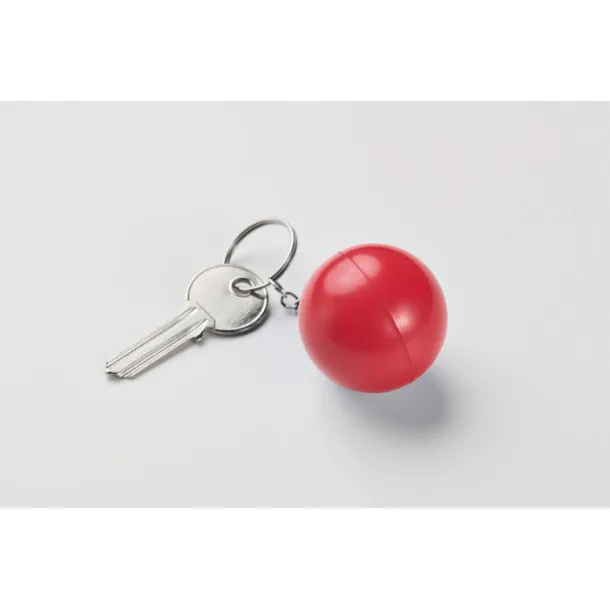 CIRKELY PU ball shape key ring Red