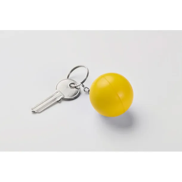 CIRKELY PU ball shape key ring Yellow