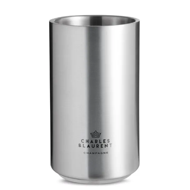 COOLIO Stainless steel bottle cooler Matt Silver