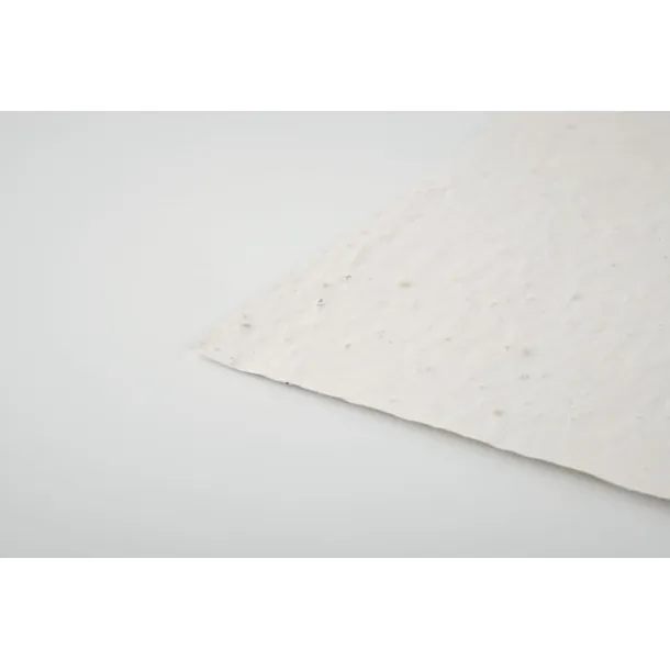 ASIDO A6 wildflower seed paper sheet White