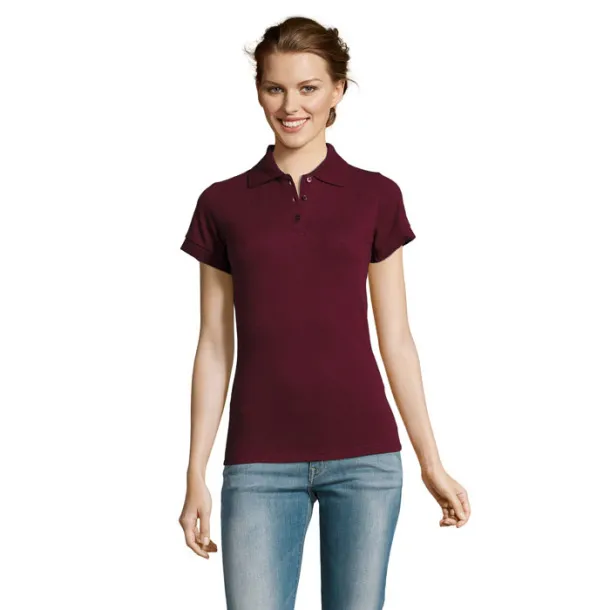 PRIME WOMEN PRIME Ženska polo majica - 200 g Bordo