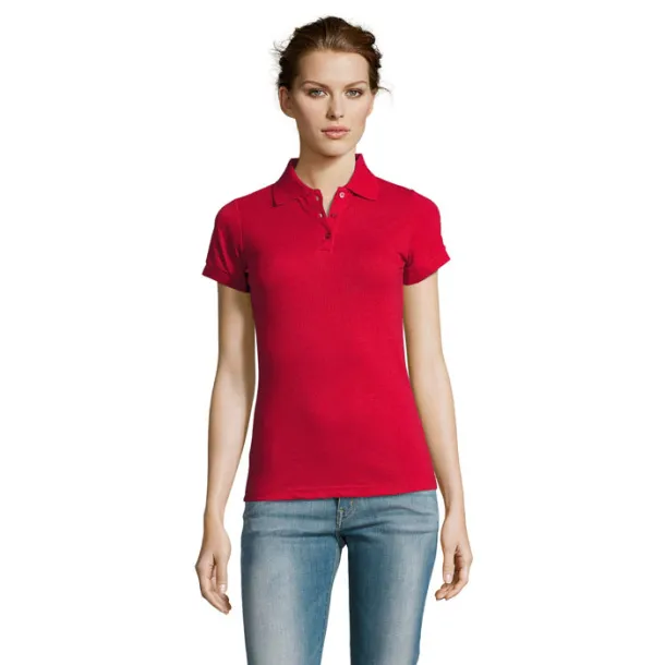 PRIME WOMEN PRIME Ženska polo majica - 200 g Crvena