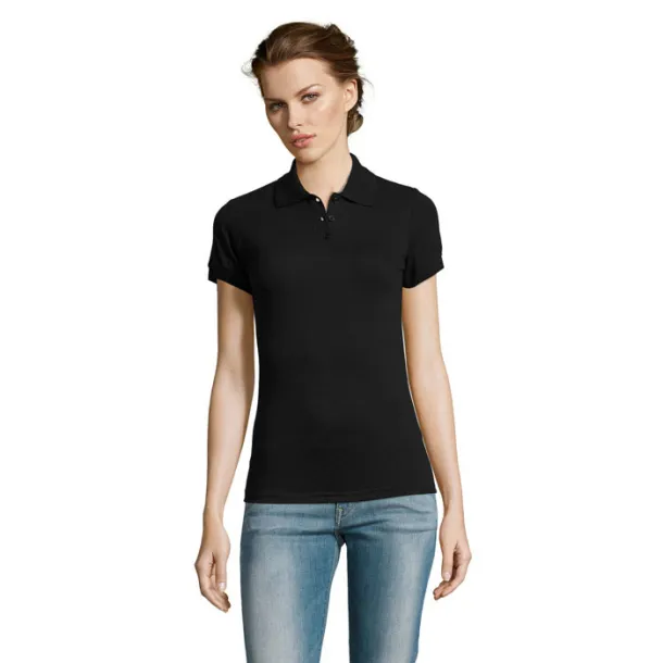 PRIME WOMEN PRIME Ženska polo majica - 200 g Crna