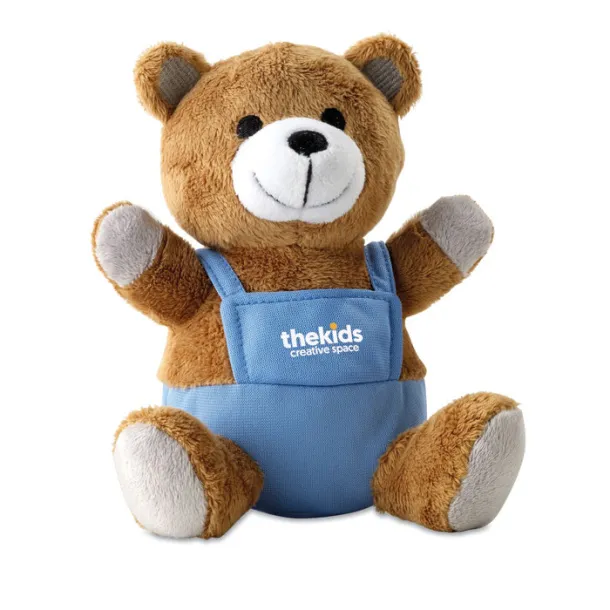 NICO Bear plush w/ advertising pants Blue