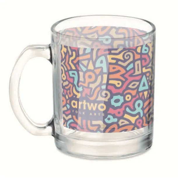 SUBLIMGLOSS Glass sublimation mug 300ml Transparent