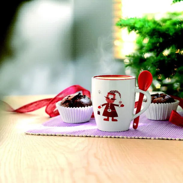 CLAUS Mug with spoon Multicolour
