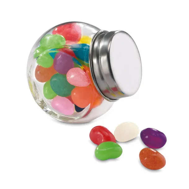 BEANDY Glass jar with jelly beans Multicolour