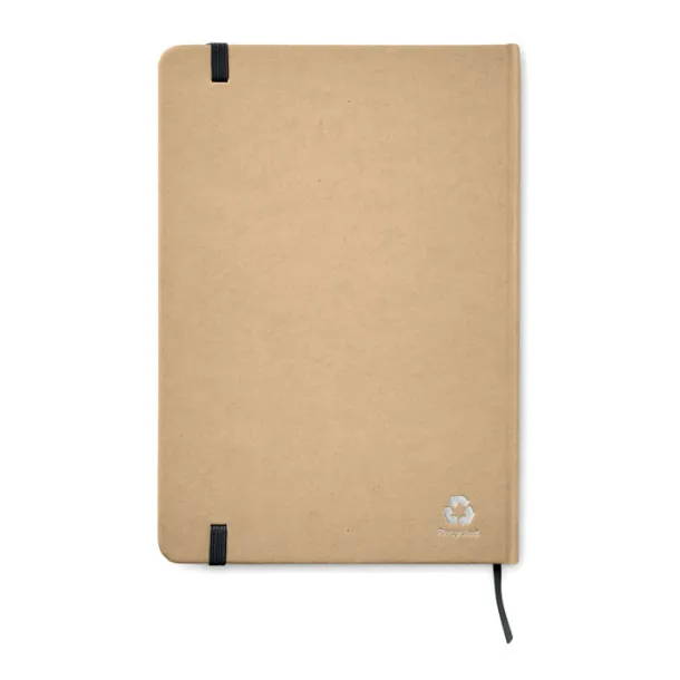 EVERWRITE notes od recikliranog kartona, A5 Crna