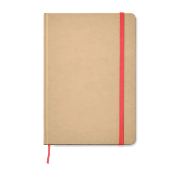 EVERWRITE notes od recikliranog kartona, A5 Crvena