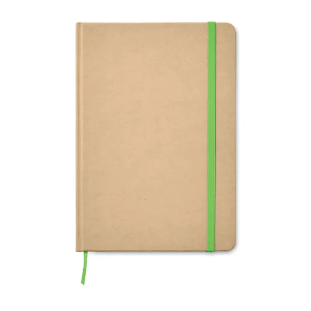EVERWRITE notes od recikliranog kartona, A5 Limeta