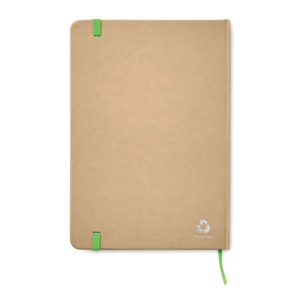 EVERWRITE notes od recikliranog kartona, A5 Limeta
