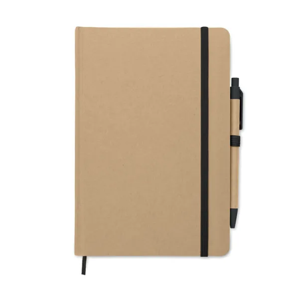 CARATIL notes od recikliranog kartona, A5 Crna