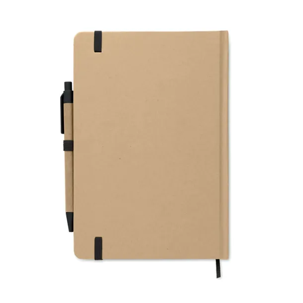 CARATIL notes od recikliranog kartona, A5 Crna