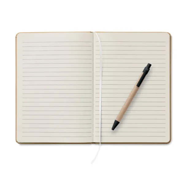 CARATIL notes od recikliranog kartona, A5 Crna